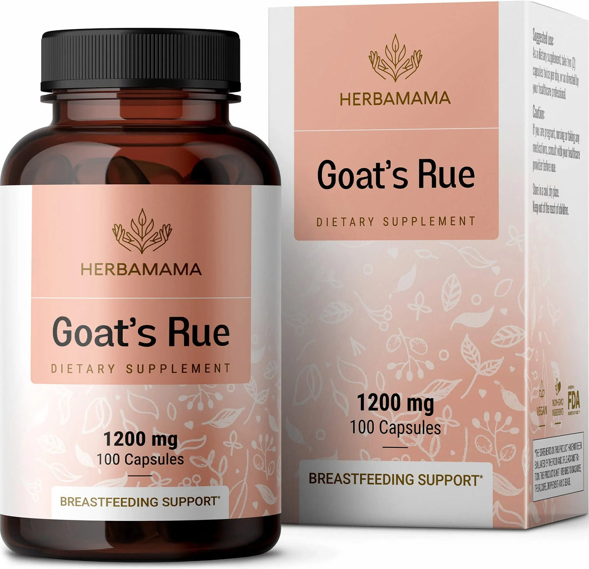 Goat's Rue 1200 mg 100 Capsules Nutritional Supplement M538928