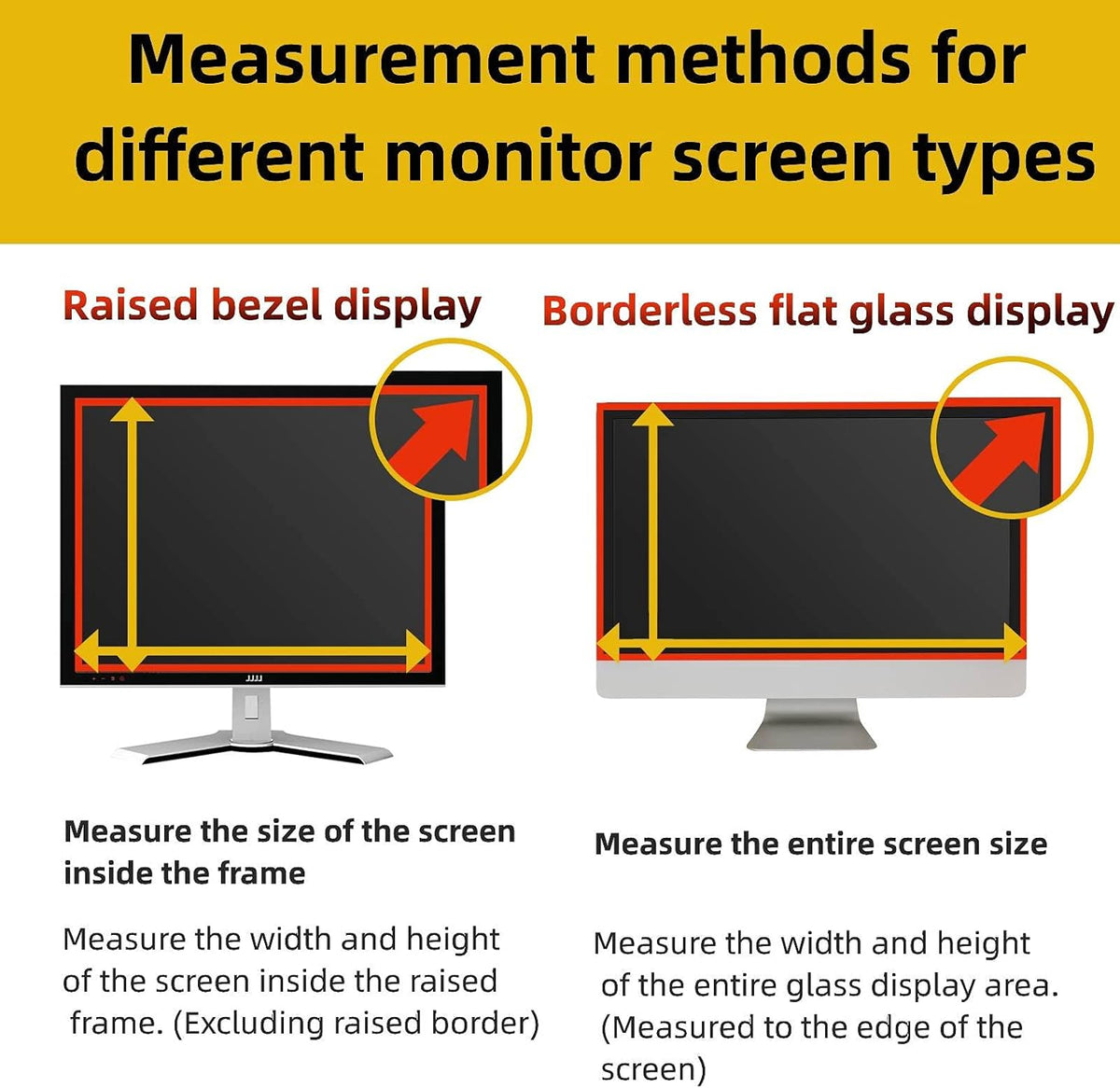 24 Inch Computer Privacy Screen Filter for 16:9 Widescreen Monitor, Transparent Black Pack of 2 Y125547