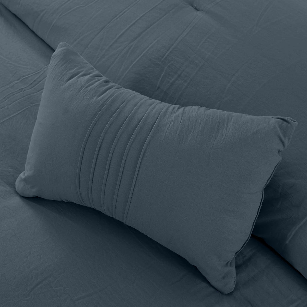 4-Piece Garment Washed Comforter Set H707