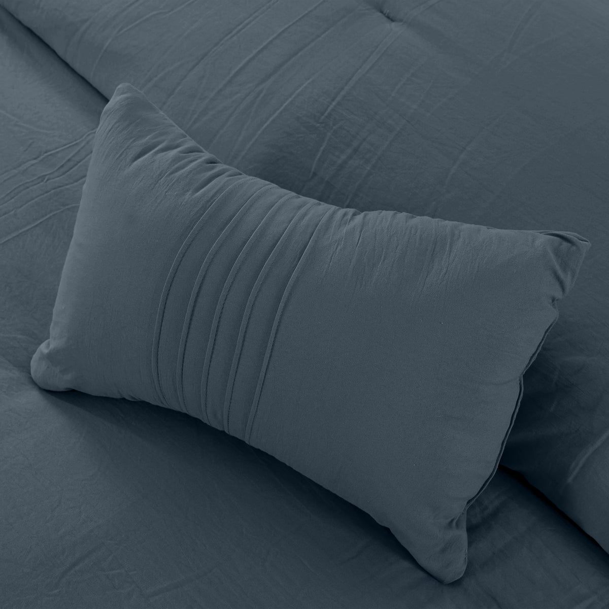 4-Piece Garment Washed Comforter Set H707