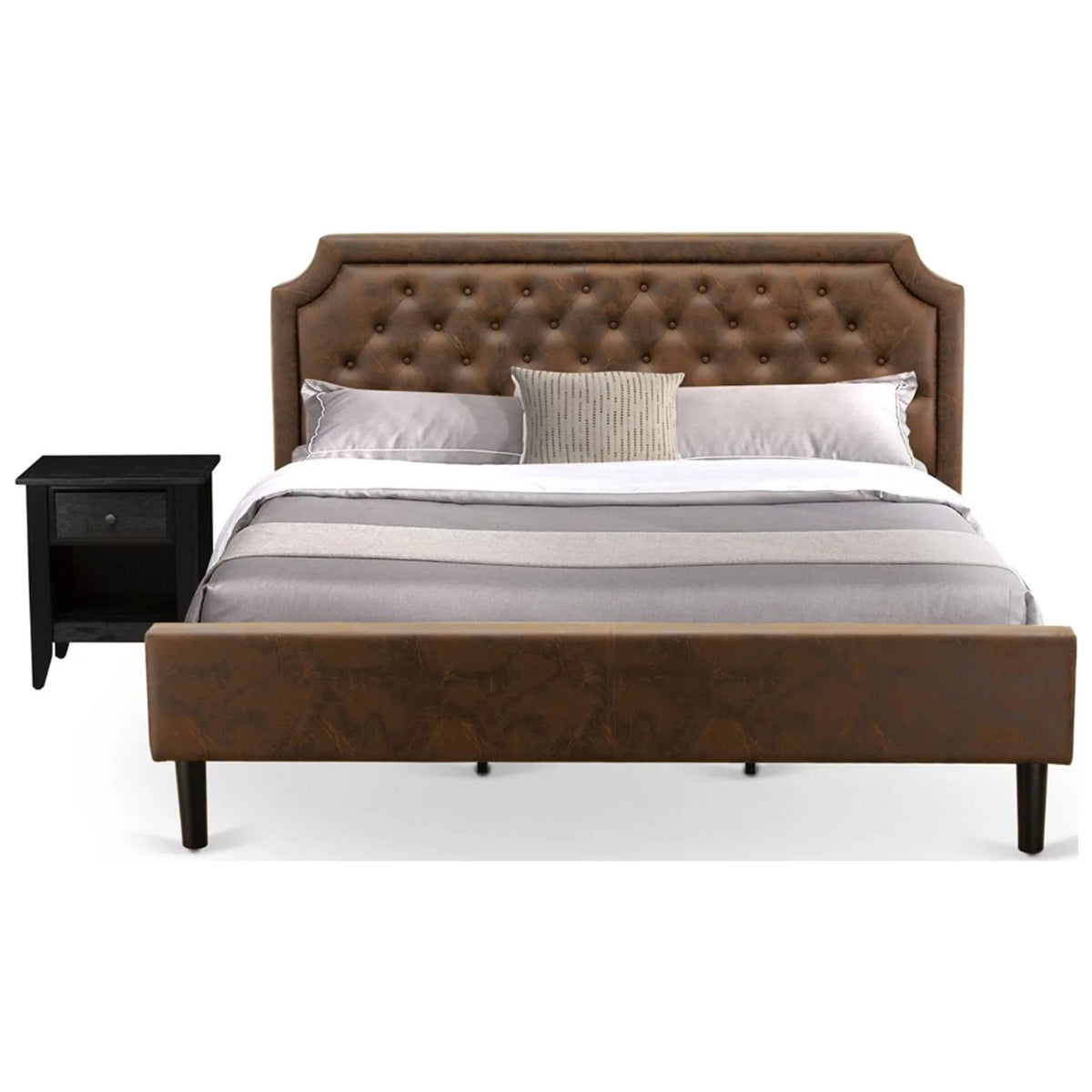 2-Piece Wood King Bedroom Set T95924
