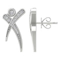 14K White Gold Lab Grown Diamond Stud Earrings K97148