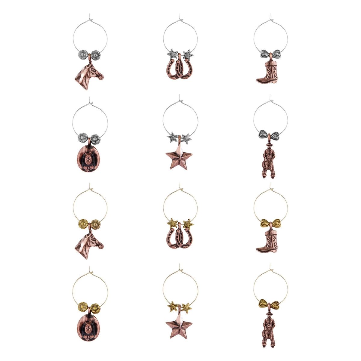 12-Piece Wine Glass Tags Drink Markers P989159