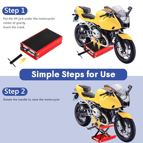 1100 LB Motorcycle Quick Lift Jack Scissor Stand S97482