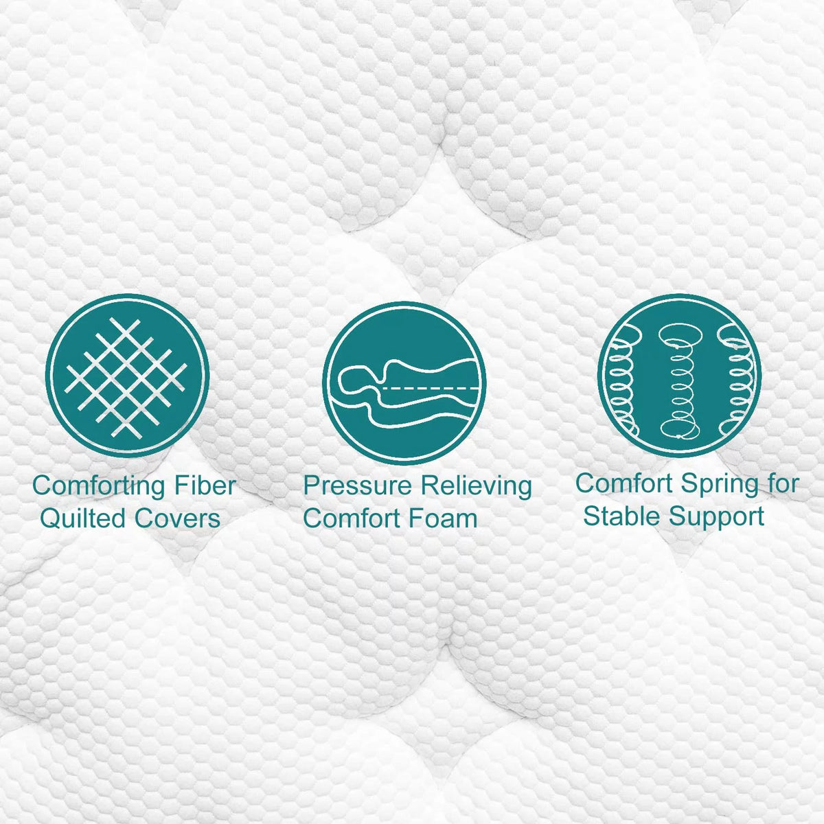 Queen Size Memory Foam Innerspring Hybrid Mattress J99475