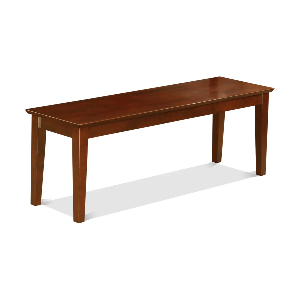 5 Piece Mahogany Rectangular Dinette Set with Leather Seat B289563