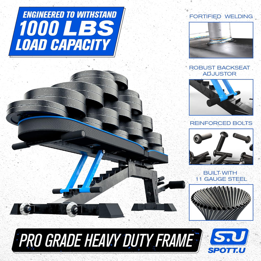 Adjustable Weight Bench Press Foldable Incline Decline Gym Bench P91920