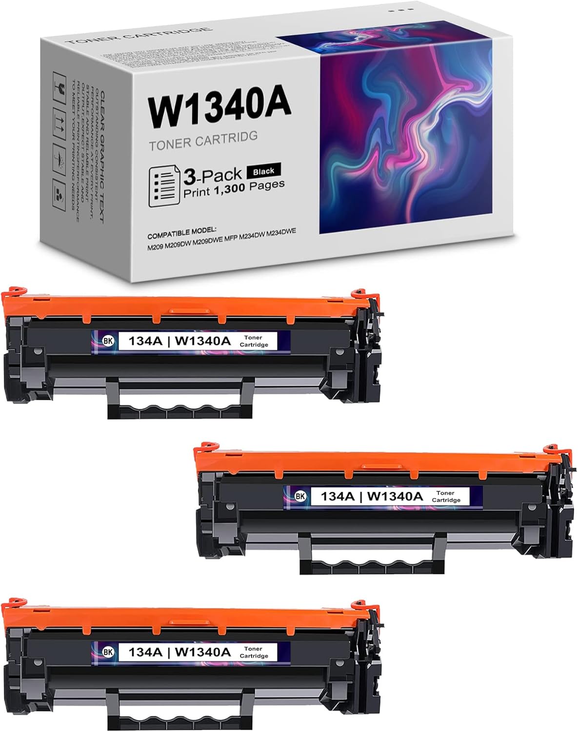 Black Toner Cartridge 3-Pack J446176
