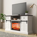 White Modern Farmhouse TV Stand Z858852