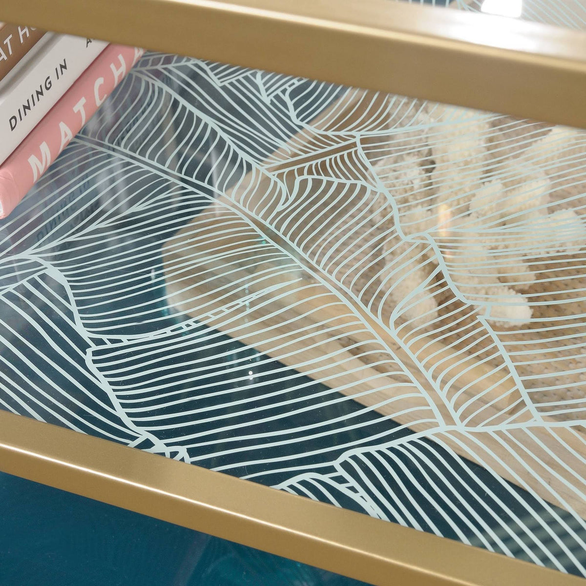 Coral Cape Coffee Table Satin Gold K84256