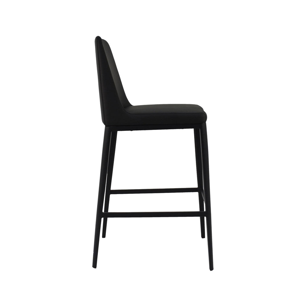 Charcoal Leatherette Bar Stool V570949