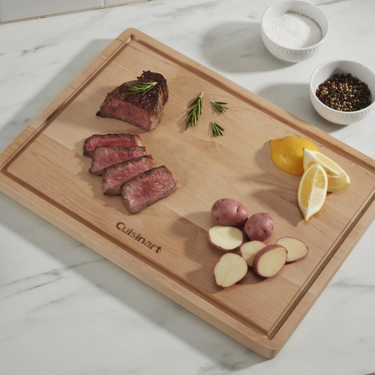 17” Reversible Maple Wood Cutting Board E1574