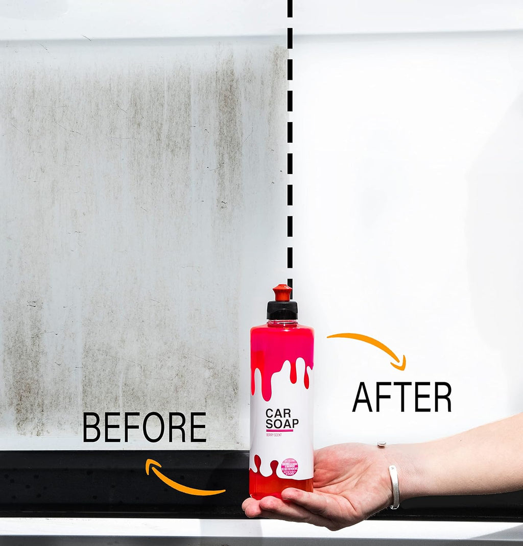 Car Cleaning Kit with Car Soap, Tire Shine, Tire & Wheel Cleaner, Pack of 2 B946638