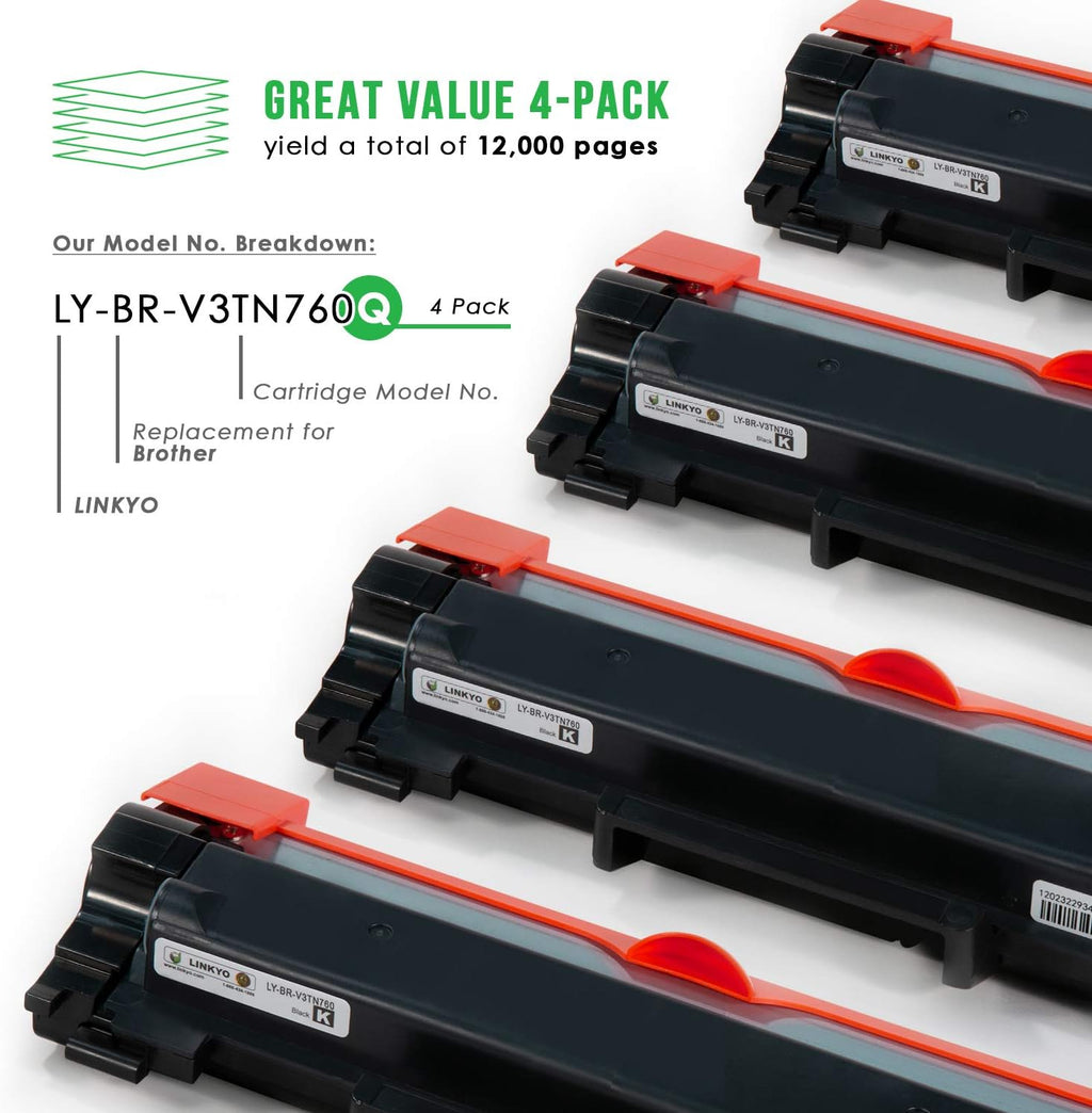 4-Pack High Yield Toner Cartridge D967969