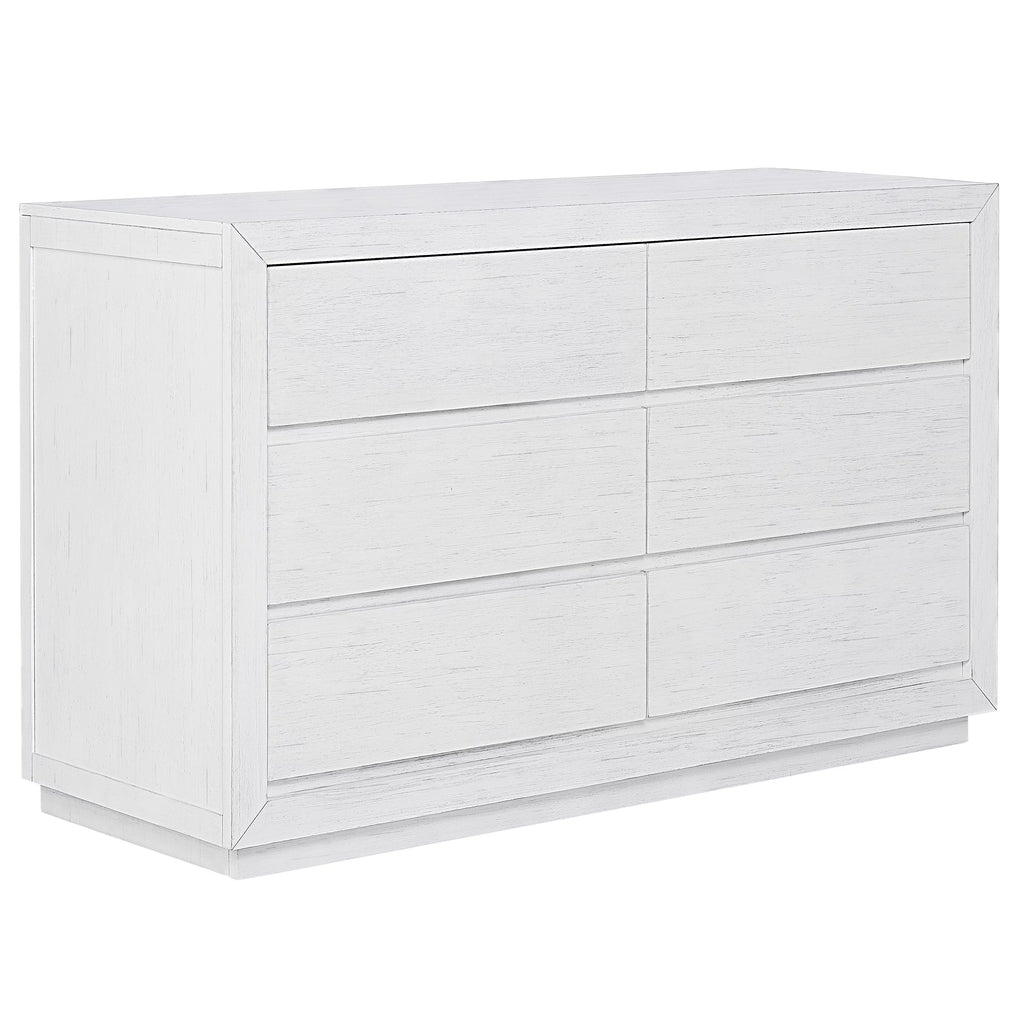 Weathered White Double Dresser P975